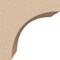 Ekena Millwork 4"W x 4"D x 4"H Wide Huntington Rough Cedar Woodgrain TimberThane Corbel, Primed Tan CORUR04X04X04HUNRCPR - alternate 6